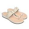 Rocia By Regal White Women Woven Kolhapuri Comfort Flats