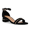 Rocia By Regal Black Women Suede Ankle Strap Sandals