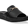 Rocia By Regal Black Women Stylish Buckled Flats