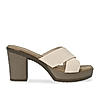 Rocia By Regal Beige Women High Block Heel Sandals