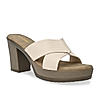 Rocia By Regal Beige Women High Block Heel Sandals