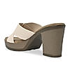 Rocia By Regal Beige Women High Block Heel Sandals