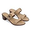 Rocia By Regal Beige Women Classic Block Heel Sandals