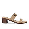 Rocia By Regal Beige Women Classic Block Heel Sandals