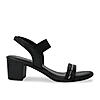 Rocia By Regal Black Women Classic Block Heel Sandals