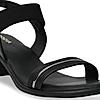 Rocia By Regal Black Women Classic Block Heel Sandals