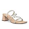 Rocia By Regal Transparent Women Diamond Studded Block Heel Sandals