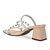 Rocia By Regal Transparent Women Diamond Studded Block Heel Sandals