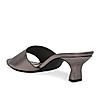 Rocia By Regal Gun Metal Women Diamond Embellished Kitten Heel Sandals