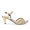 Rocia By Regal Gold Women Diamond Embellished Lace Stilettos