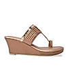 Rocia By Regal Rose Gold Women Kolhapuri Wedges