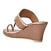 Rocia By Regal Rose Gold Women Kolhapuri Wedges