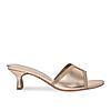 Rocia By Regal Rose Gold Women Diamond Embellished Kitten Heel Sandals