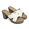 Rocia By Regal White Women High Block Heel Sandals