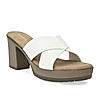 Rocia By Regal White Women High Block Heel Sandals