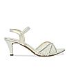 Rocia By Regal White Women Diamond Embellished Lace Stilettos