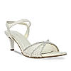 Rocia By Regal White Women Diamond Embellished Lace Stilettos