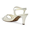 Rocia By Regal White Women Diamond Embellished Lace Stilettos