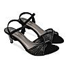 Rocia By Regal Black Women Diamond Embellished Lace Stilettos