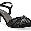 Rocia By Regal Black Women Diamond Embellished Lace Stilettos