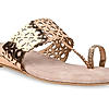 Rocia By Regal Rose Gold Women Laser Cut Flats