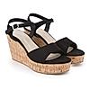 Rocia By Regal Black Women Classic Ankle Strap Platforms