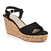 Rocia By Regal Black Women Classic Ankle Strap Platforms