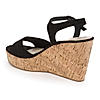 Rocia By Regal Black Women Classic Ankle Strap Platforms