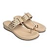 Rocia By Regal Beige Women Woven Kolhapuri Comfort Flats