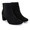 Rocia By Regal Black Women Suede Ankle Length Block Heel Boots