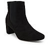 Rocia By Regal Black Women Suede Ankle Length Block Heel Boots