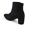 Rocia By Regal Black Women Suede Ankle Length Block Heel Boots