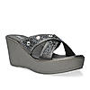 Rocia By Regal Grey Women Diamond Embellished Platforms