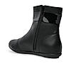 Rocia By Regal Black Women Ankle Length Flat Boots