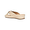 Rocia Gold Women Comfort Laser Cut Cross Strap Flats