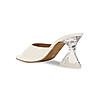 Rocia White Women Acrylic Heel Slip Ons