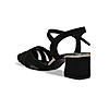 Rocia Black Women Suede Block Heel Pumps