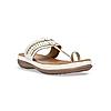 Rocia White Women Kolhapuri Flat Comfort Sandals