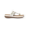 Rocia White Women Kolhapuri Flat Comfort Sandals