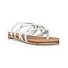 Rocia White Women Strappy Flats