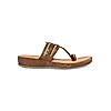 Rocia Brown Women Kolhapuri Flat Comfort Sandals