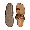 Rocia Brown Women Kolhapuri Flat Comfort Sandals