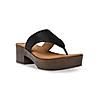 Rocia Black Women Textured Block Heel Sandals