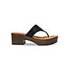 Rocia Black Women Textured Block Heel Sandals