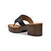 Rocia Black Women Textured Block Heel Sandals