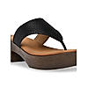 Rocia Black Women Textured Block Heel Sandals