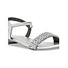 Rocia Silver Women Diamante Studded Flat Sandals