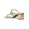 Rocia Gold Women Strappy Block Heels