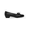 Rocia Black Women Square Toe Buckled Work Wear Pumps