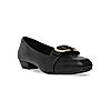 Rocia Black Women Square Toe Buckled Work Wear Pumps